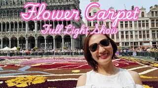 Flower Carpet | Full Light Show | Secret Bar for night view | Grand Place | Brussels | Belgium