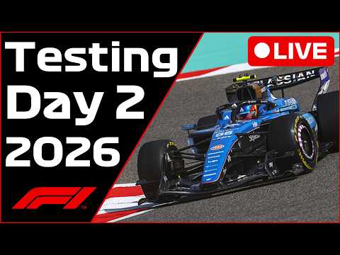🔴F1 Bahrain Testing - Day 2 - Commentary + Live Timing