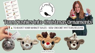 How to Turn Crochet Plushies into Christmas Ornaments to Boost Market Sales / Crochet Amigurumi