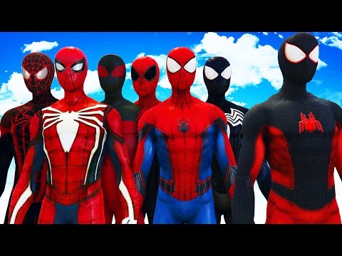 ALL SPIDERMAN SUITS - AMAZING SPIDER-MAN, SYMBIOTE SPIDERMAN, SUPERIOR SPIDERMAN, ULTIMATE SPIDERMAN Video
