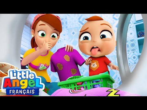 Oh, non! Ça pue! | Les tâches ménagères | Le monde de Bébé Louis | Little Angel Français - Comptines