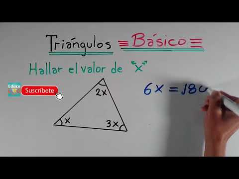 sum of angles in a triangle, basic exercise