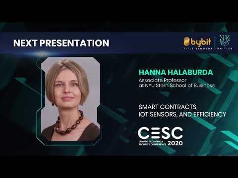 Smart Contracts, IoT Sensors, and Efficiency // CESC 2020 - Prof. Hanna Halaburda