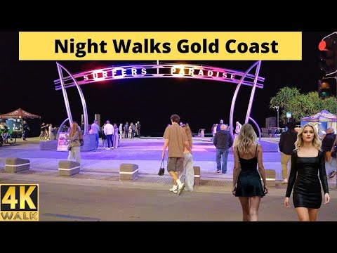Nightlife Walk at Surfers Paradise Gold Coast Australia 🇦🇺 June 2025