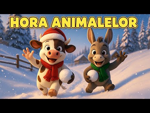 HORA ANIMALELOR Ep.2 🐷🐮🐴 | Crăciunul la fermă – HO HO HO!🎄 Cântec de Iarnă pentru Copii | Cip-Cirip