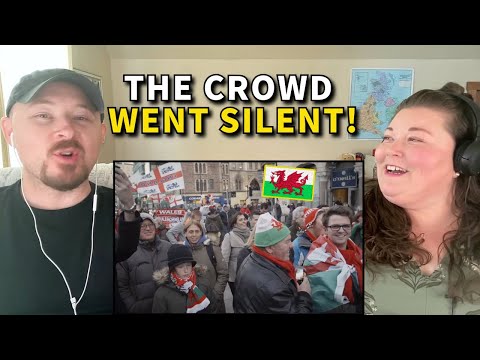 Americans React: Welsh Male Choir Flashmob | Wales vs England Gameday!