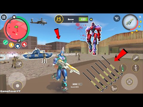 Rope Hero: Vice Town (Rope Hero Fight Army Men from Hockey) Hit Hockey Stick - Android Gameplay HD