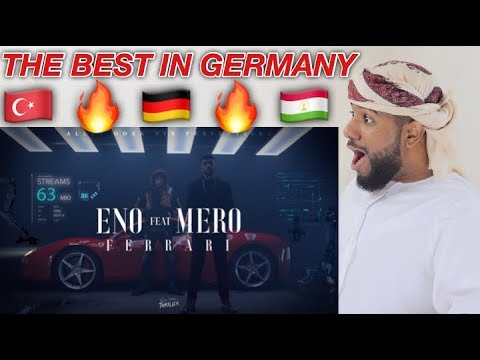 ARAB REACTION TO GERMAN RAP BY ENO feat. MERO - Ferrari **LEGENDARRY**