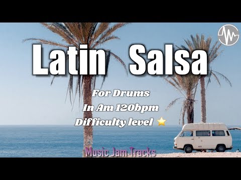 Latin Salsa Jam For【Drums】A minor 120bpm No Drums BackingTrack