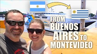 Taking the Ferry + Bus from Buenos Aires to Montevideo, Uruguay via Colonia on Buquebus