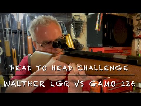 Head to head challenge Walther LGR vs. Gamo 126 super match single stroke pneumatic .177 target guns