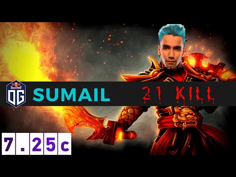 SUMAIL (OG) TOP EMBER SPIRIT VS NIGMA / Dota 2 7.25c Replay