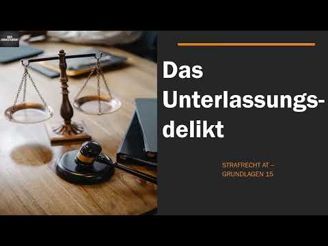Das Unterlassungsdelikt I Strafrecht AT 15