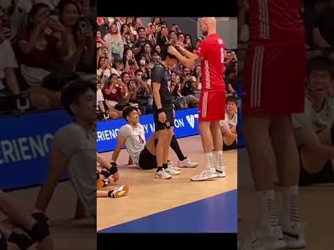 Japan vs Poland after the game Sportsmanship😍🇯🇵 # #volleyballlife #sportsequipment #sport #fypシ