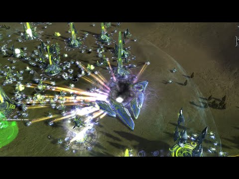 Seraphim vs UEF - M27 AI vs M27 AI - Supreme Commander Forged Alliance