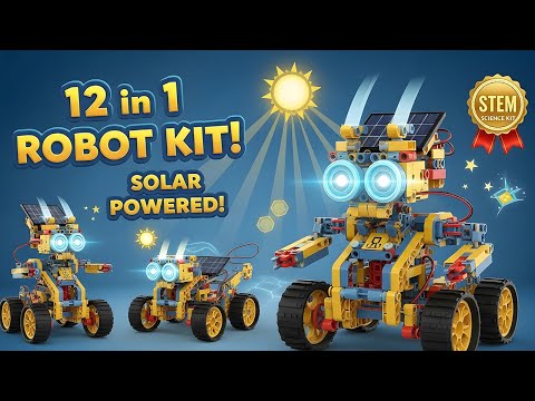 12 in 1 Solar Robot Toy: DIY Science Experiment Kit for Kids