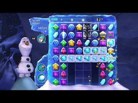 Frozen Free Fall: Snowball Fight Level 141 Walkthrough, No Power Ups
