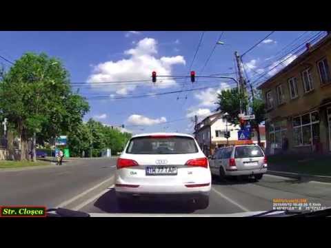 Driving in Timişoara: Pasajul Jimboliei - Pădurea Verde. (Timelapse 2x).