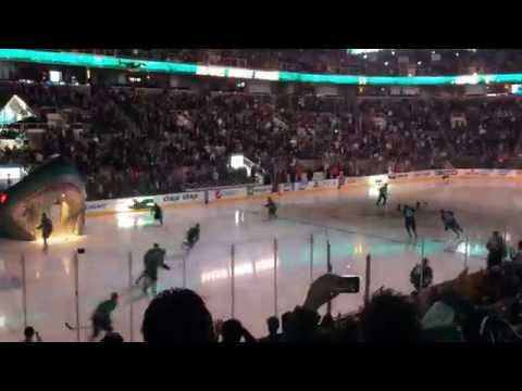 SAP Center - San Jose Sharks vs Florida Panthers intro