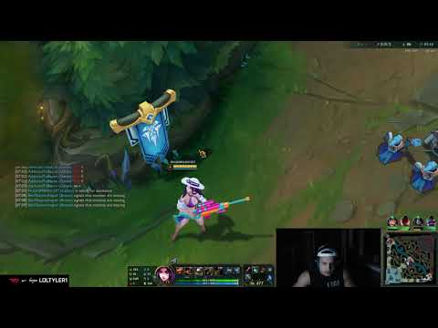 Tyler1 down bad for Caitlyn pixels