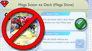 How to Beat Mega Scizor EX Expert Solo Battle! (ONLY WATER TYPE POKEMON)