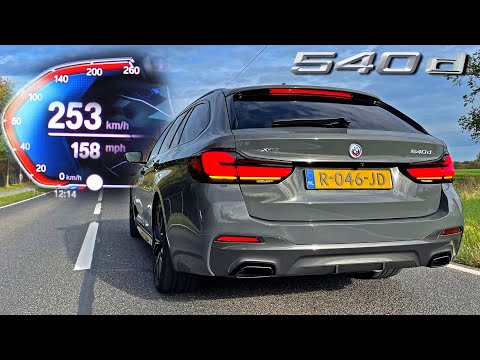 BMW 5 Series Touring G31 LCI 540d xDrive | 0-100 0-60 1/4 MILE & TOP SPEED