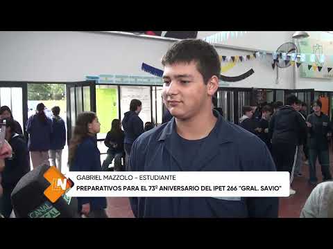 Preparativos para el 73º aniversario del IPET 266 Gral  Savio