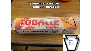 Tobacle Creamy Snuff Review