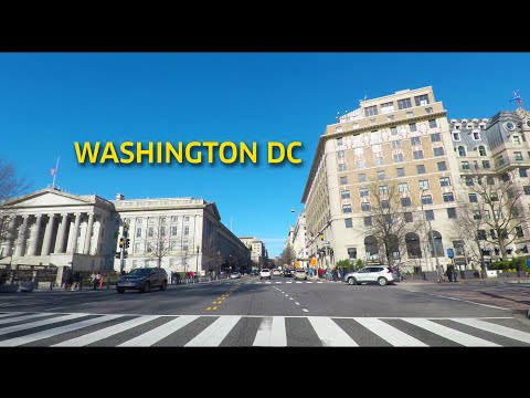 Driving in Washington DC 4K