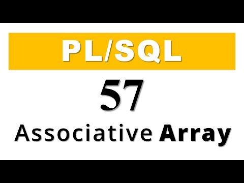 Plsql Tutorial 57 Plsql Collection Associative Array In Oracle Database