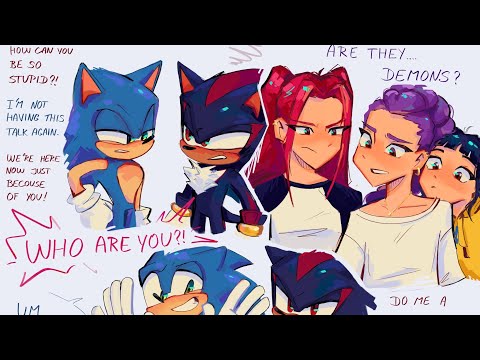 Sonic X KPop Demon Hunters Crossover Comic Dub
