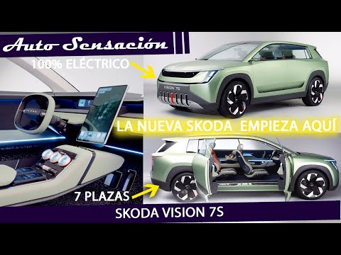 Presentación  Skoda Vision 7S 2023 . La nueva Skoda que viene 100% eléctrica.
