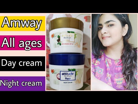 Attitude Day Cream and Night Cream/ Be Bright Range/ Amway Products/ Review