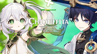 Chiquitita - ABBA (Lyrics Video ft. Genshin Impact, Wanderer/Scaramouche) (4K)