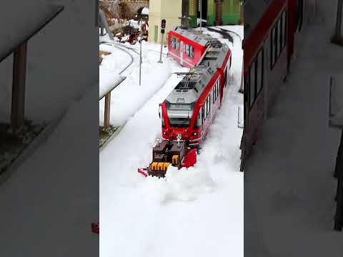 Plowing through the station - #gardenrailway #gartenbahn #lgb