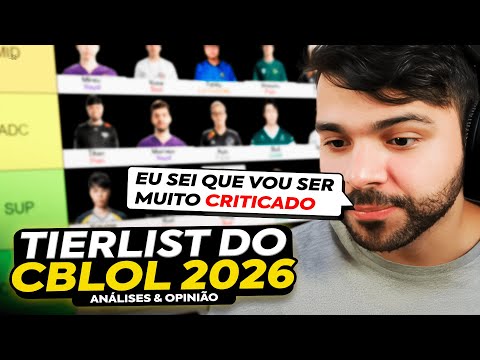 🚨 MINERVA FEZ UMA TIER LIST COMPLETA DO CBLOL 2026 - 1º SPLIT