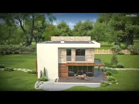 Projekty Z500- Projekt domu nowoczesnego ZX14