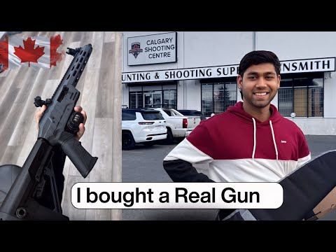 Student Buys a Real Gun in Canada?Range Vlog 2025 Let’s go on shopping with me for my first firearm.