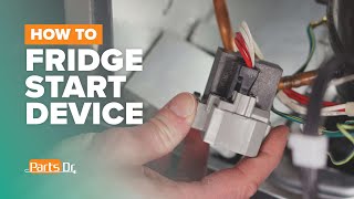 Replace Compressor Start Device Relay part # W10873801 on your Whirlpool Refrigerator