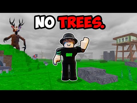 Can I Survive 99 Nights In The Forest With NO TREES?