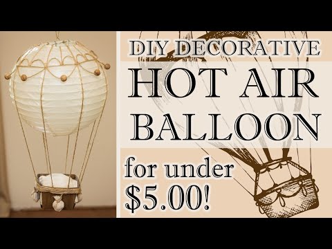 Decorative parachute paper lantern