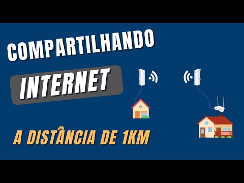Como Compartilhar Internet a Distância até 1Km rede Sem Fio #wifi dois pontos #wireless