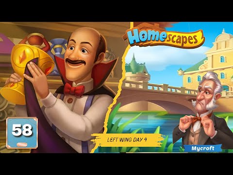 Homescapes Story || Left Wing Day:4 Episode:58 Walkthrough Gameplay#games
