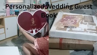 Personalized wedding guest book