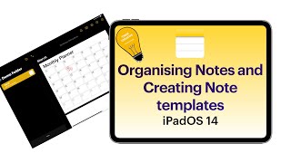 Notes App on iPad Tips:  Organising and Creating Notes templates (iPadOS14) Best notetaking app