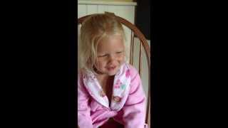 Roar by Katy Perry in Zoey's 3 year old morning voice