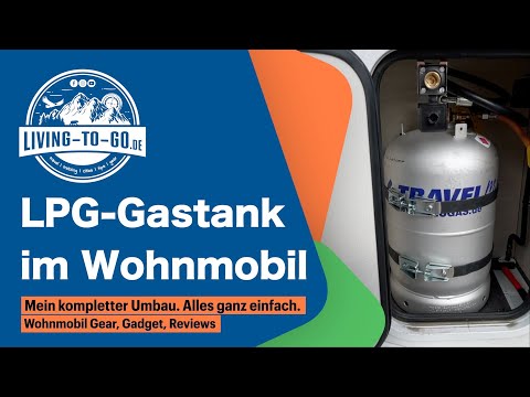 LPG Gastank im Wohnmobil. Der Einbau ist wirklich einfach und unkompliziert.
