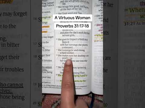A Woman of Strength & Wisdom 💪✨ | Proverbs 31:17-18 #bible #bibileverse #psalm91 #psalms91 #psalm23