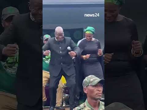 WATCH | Jacob Zuma and Duduzile dance with 300 MK Party supporters outside Durban Magistrate's Court