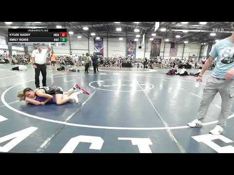 138 lbs Rr Rnd 1   Kylee Gaddy, Orchard South Girls vs Emily Boies, 84 Athletes